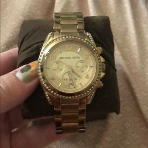 Michael Kors rose gold two tone Blair watch